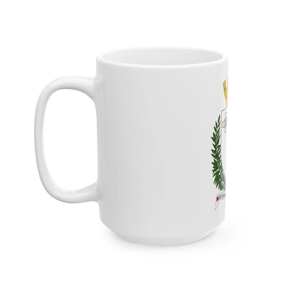 Coat of arms of Malta - White Coffee Mug-Go Mug Yourself