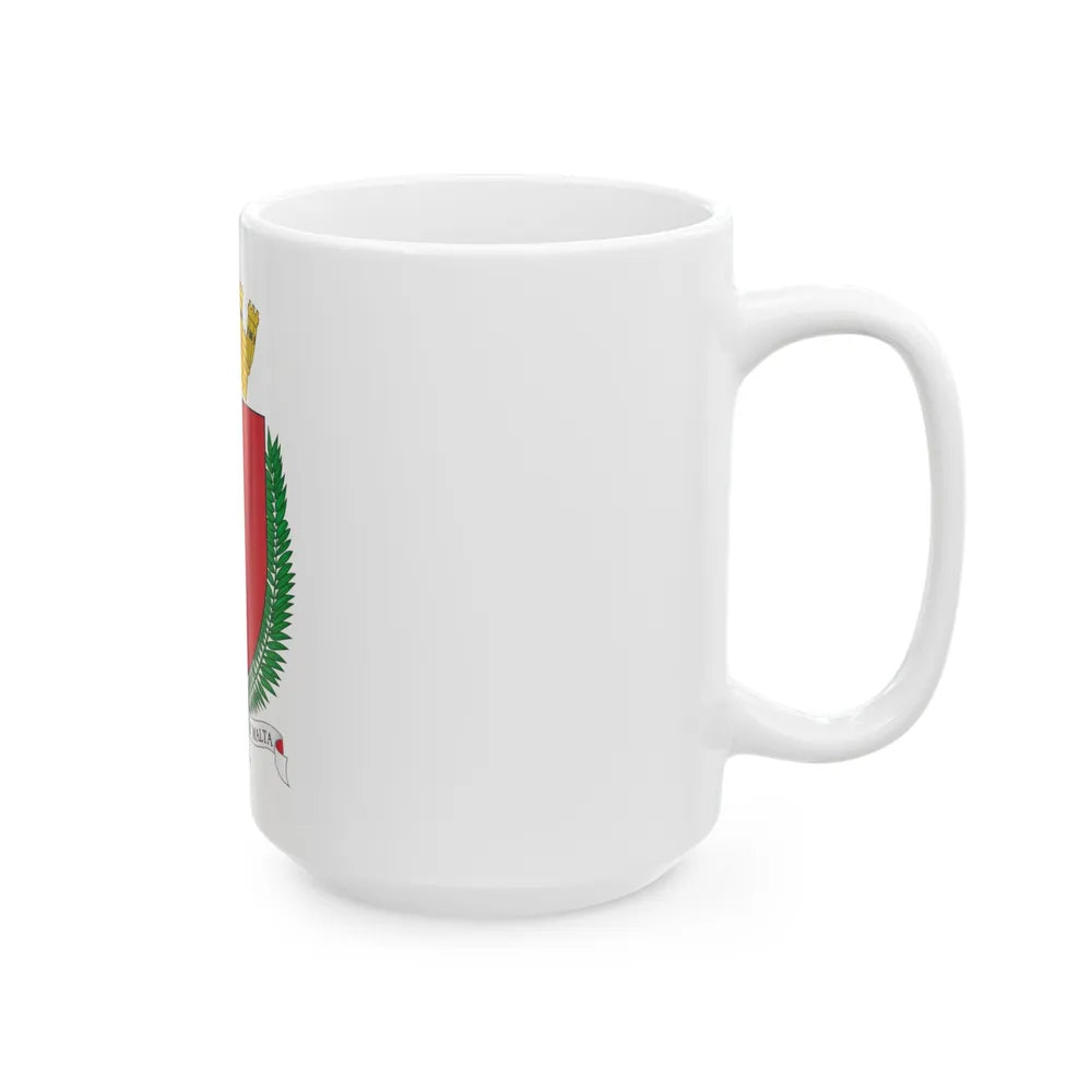 Coat of arms of Malta - White Coffee Mug-Go Mug Yourself