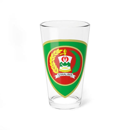 Coat of arms of Maluku (Indonesia) (Coat of Arms) Pint Glass 16oz 16oz - Go Mug Yourself