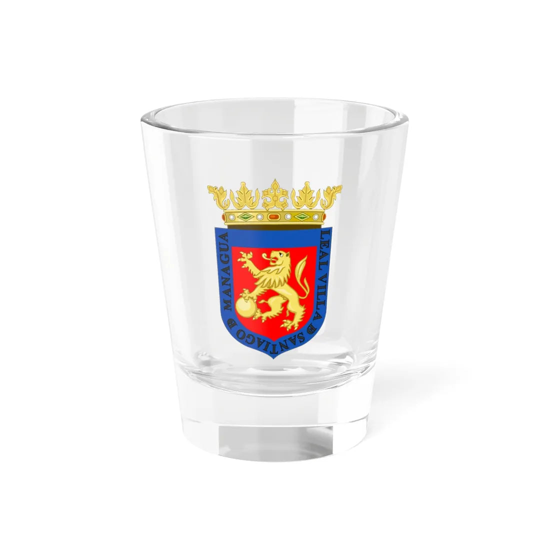 Coat of Arms of Managua (Nicaragua) (Coat of Arms) Shot Glass 1.5oz - Go Mug Yourself