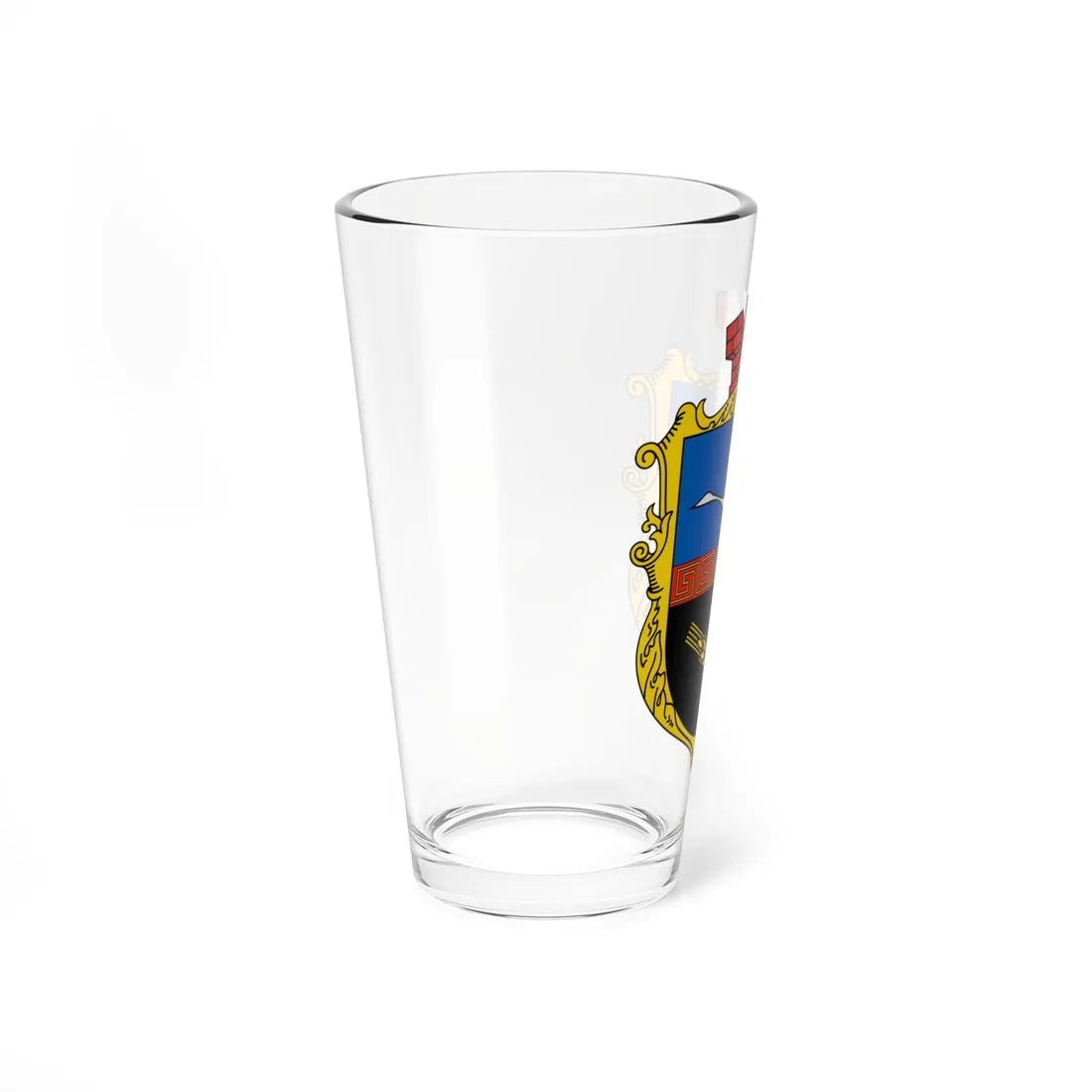 Coat of Arms of Mangush (Ukraine) (Coat of Arms) Pint Glass 16oz - Go Mug Yourself