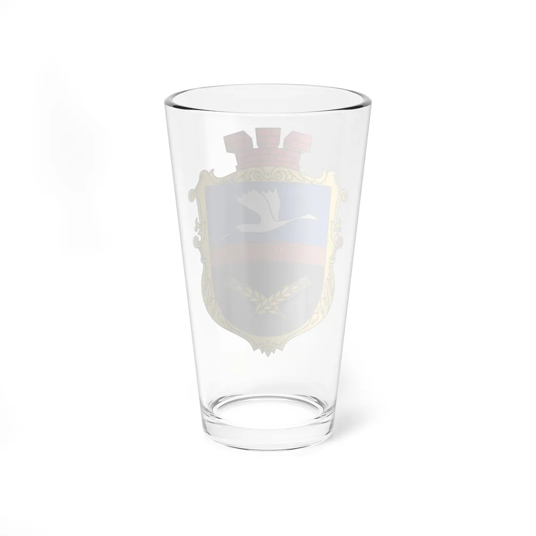 Coat of Arms of Mangush (Ukraine) (Coat of Arms) Pint Glass 16oz - Go Mug Yourself