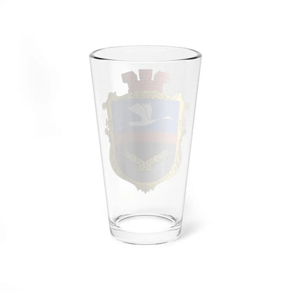 Coat of Arms of Mangush (Ukraine) (Coat of Arms) Pint Glass 16oz - Go Mug Yourself