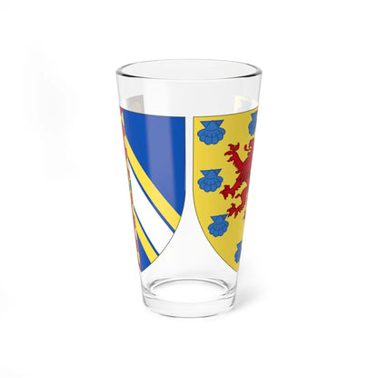 Coat of Arms of Margaret of Bourbon Queen Consort of Navarre (Spain) (Coat of Arms) Pint Glass 16oz 16oz - Go Mug Yourself