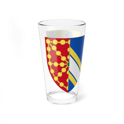 Coat of Arms of Margaret of Bourbon Queen Consort of Navarre (Spain) (Coat of Arms) Pint Glass 16oz - Go Mug Yourself