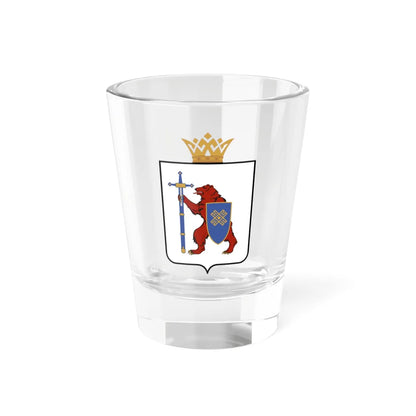 Coat of Arms of Mari El (Russia) (Coat of Arms) Shot Glass 1.5oz 1.5oz - Go Mug Yourself