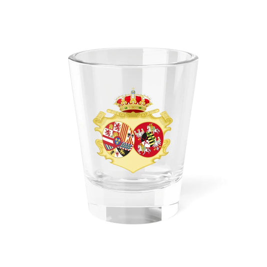 Coat of Arms of Maria Amalia of Saxony Queen Consort of Spain (Lithuania) (Coat of Arms) Shot Glass 1.5oz 1.5oz - Go Mug Yourself