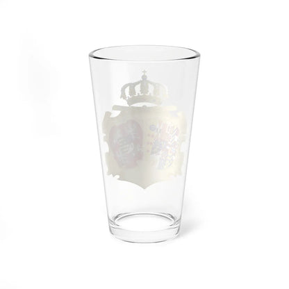 Coat of Arms of Maria Amalia of Saxony Queen of Naples and Sicily (Italy) (Coat of Arms) Pint Glass 16oz - Go Mug Yourself
