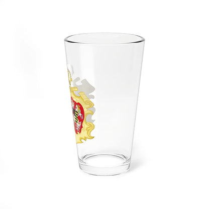 Coat of Arms of Maria Amalia of Saxony Queen of Naples and Sicily (Lithuania) (Coat of Arms) Pint Glass 16oz - Go Mug Yourself