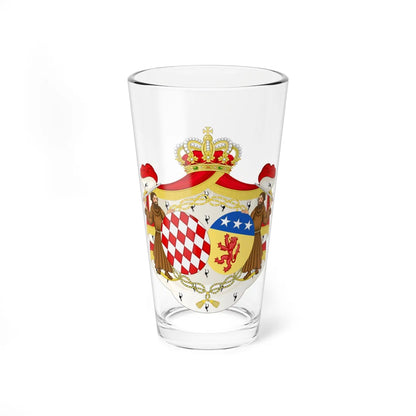 Coat of Arms of Maria Caroline Princess of Monaco (Spain) (Coat of Arms) Pint Glass 16oz 16oz - Go Mug Yourself