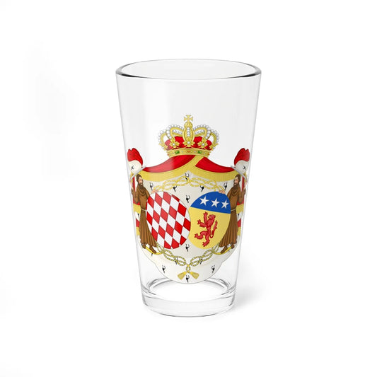 Coat of Arms of Maria Caroline Princess of Monaco (Spain) (Coat of Arms) Pint Glass 16oz 16oz - Go Mug Yourself