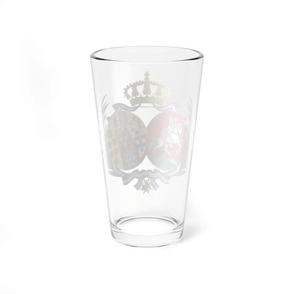 Coat of Arms of Maria de los Dolores Princess Czartoryski and Bourbon (Italy) (Coat of Arms) Pint Glass 16oz - Go Mug Yourself