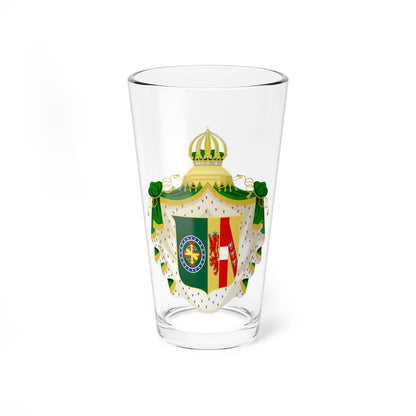 Coat of Arms of Maria Leopoldina of Austria Empress of Brazil (Brazil) (Coat of Arms) Pint Glass 16oz 16oz - Go Mug Yourself