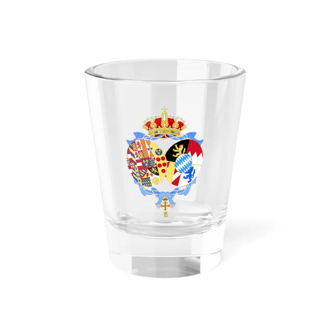 Coat of Arms of Maria Ludovica Teresa Duchess of Calabria (Italy) (Coat of Arms) Shot Glass 1.5oz 1.5oz - Go Mug Yourself