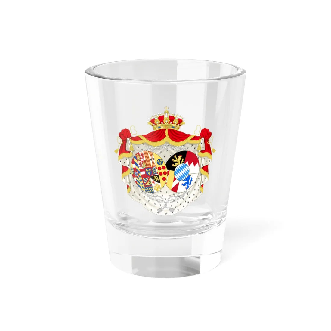 Coat of Arms of Maria Sophie Queen of the Two Sicilies (Italy) (Coat of Arms) Shot Glass 1.5oz 1.5oz - Go Mug Yourself