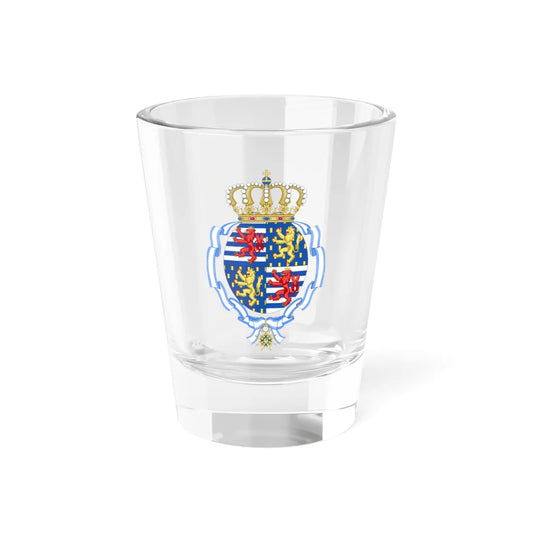 Coat of arms of Maria Teresa Grand Duchess of Luxembourg Order of Charles III (Luxembourg) (Coat of Arms) Shot Glass 1.5oz 1.5oz - Go Mug Yourself