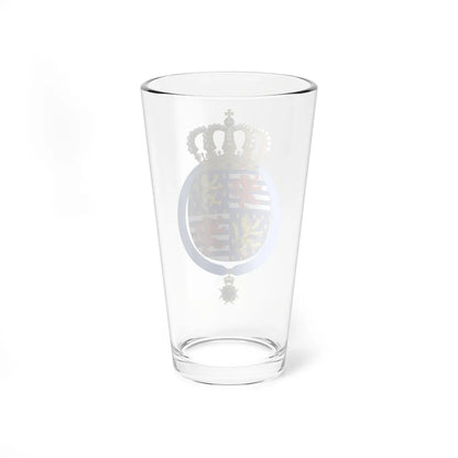 Coat of arms of Maria Teresa Grand Duchess of Luxembourg Order of Seraphim (Luxembourg) (Coat of Arms) Pint Glass 16oz - Go Mug Yourself