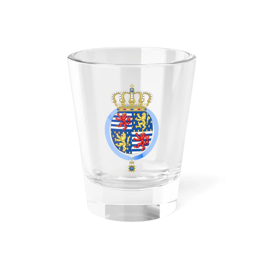 Coat of arms of Maria Teresa Grand Duchess of Luxembourg Order of Seraphim (Luxembourg) (Coat of Arms) Shot Glass 1.5oz 1.5oz - Go Mug Yourself