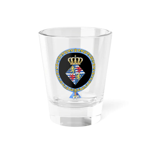 Coat of Arms of Maria Teresa of Luxembourg Order of the Elephant (Luxembourg) (Coat of Arms) Shot Glass 1.5oz 1.5oz - Go Mug Yourself