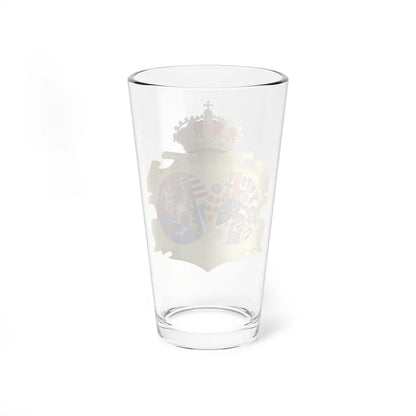 Coat of Arms of Maria Theresa Queen of the Two Sicilies (Italy) (Coat of Arms) Pint Glass 16oz - Go Mug Yourself