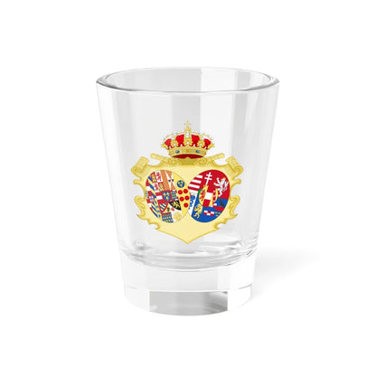Coat of Arms of Maria Theresa Queen of the Two Sicilies (Italy) (Coat of Arms) Shot Glass 1.5oz - Go Mug Yourself