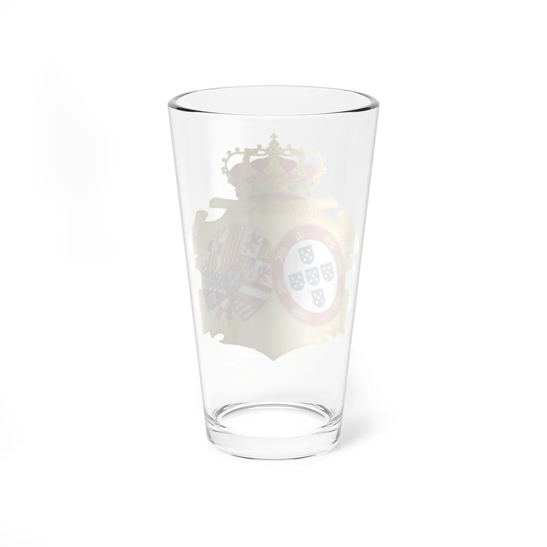 Coat of Arms of Mariana Victoria of Spain Queen of Portugal Arms of Alliance Variant (Portugal) (Coat of Arms) Pint Glass 16oz - Go Mug Yourself