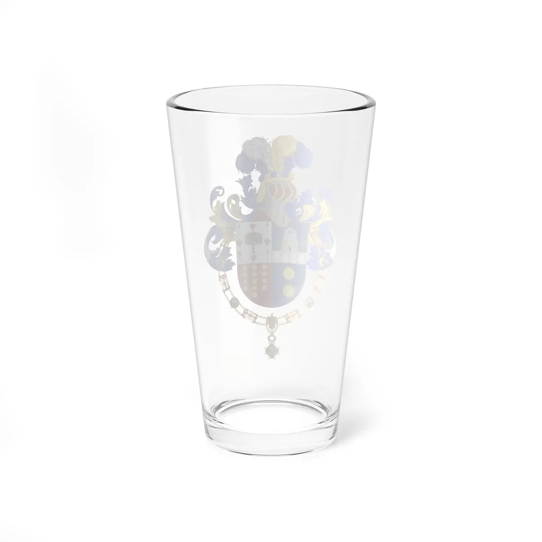 Coat of Arms of Mariano Rajoy Brey Order of Isabella the Catholic (Spain) (Coat of Arms) Pint Glass 16oz - Go Mug Yourself