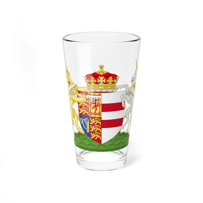 Coat of Arms of Marie Christine von Reibnitz Princess Michael of Kent (United Kingdom) (Coat of Arms) Pint Glass 16oz 16oz - Go Mug Yourself
