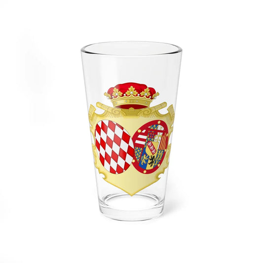 Coat of Arms of Marie Princess of Monaco (Monaco) (Coat of Arms) Pint Glass 16oz 16oz - Go Mug Yourself
