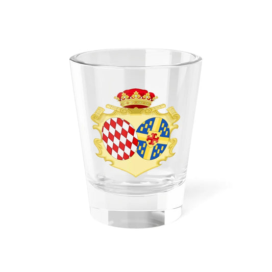 Coat of Arms of Marie Thérèse de Choiseul Princess of Monaco (Monaco) (Coat of Arms) Shot Glass 1.5oz 1.5oz - Go Mug Yourself