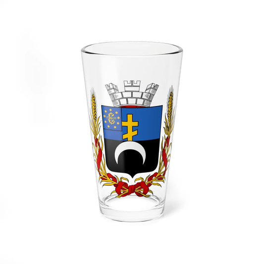 Coat of arms of Mariupol 1866 (Ukraine) (Coat of Arms) Pint Glass 16oz 16oz - Go Mug Yourself