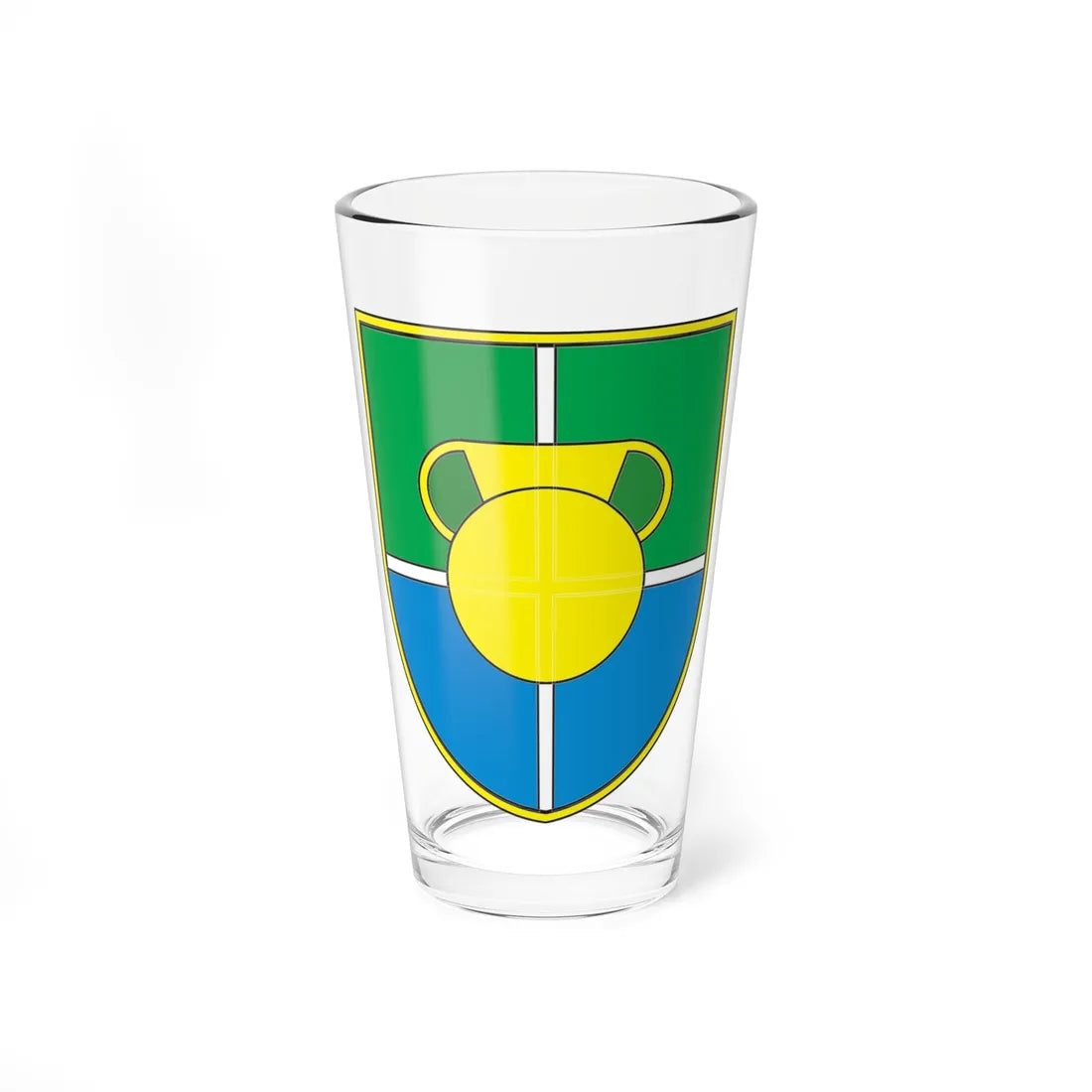 Coat of arms of Šmarješke Toplice (Slovenia) (Coat of Arms) Pint Glass 16oz 16oz - Go Mug Yourself