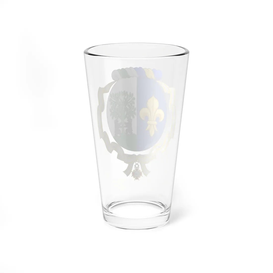 Coat of Arms of Marta Larraechea Bolívar Order of Isabella the Catholic (Switzerland) (Coat of Arms) Pint Glass 16oz - Go Mug Yourself