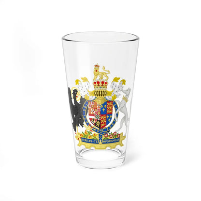 Coat of Arms of Mary I of England 1554-1558 and Philip II of Spain Variant 2 Shield 2 (England) (Coat of Arms) Pint Glass 16oz 16oz - Go Mug Yourself