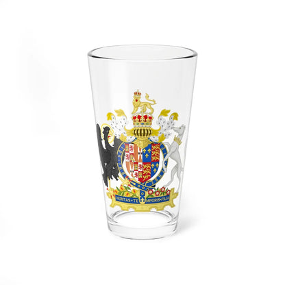Coat of Arms of Mary I of England 1554-1558 and Philip II of Spain Variant 2 Shield 3 (England) (Coat of Arms) Pint Glass 16oz 16oz - Go Mug Yourself