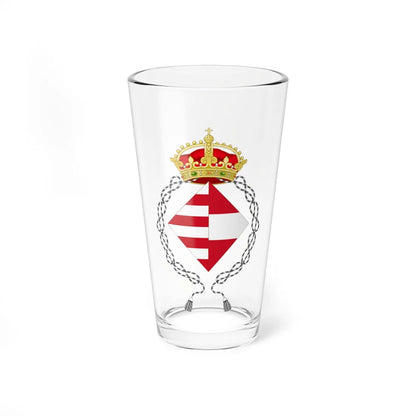 Coat of Arms of Mary of Austria as Dowager Queen of Hungary (Belgium) (Coat of Arms) Pint Glass 16oz 16oz - Go Mug Yourself