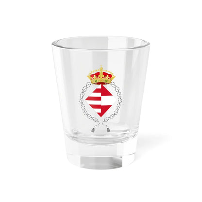 Coat of Arms of Mary of Austria as Dowager Queen of Hungary (Belgium) (Coat of Arms) Shot Glass 1.5oz 1.5oz - Go Mug Yourself