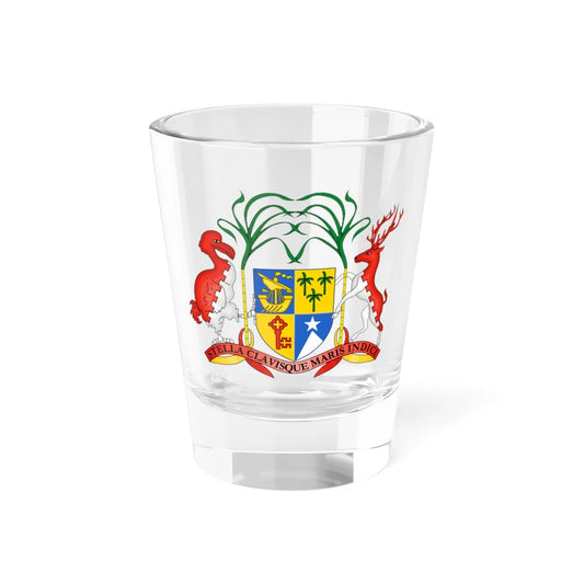 Coat of arms of Mauritius (Mauritius) (Coat of Arms) Shot Glass 1.5oz 1.5oz - Go Mug Yourself
