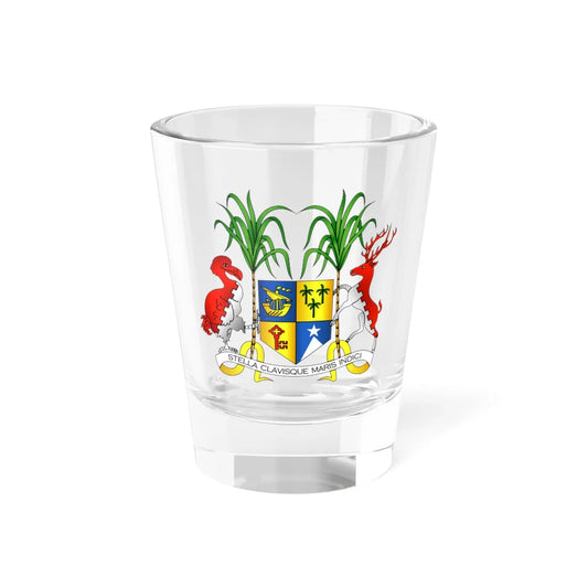 Coat of arms of Mauritius Original version (Mauritius) (Coat of Arms) Shot Glass 1.5oz 1.5oz - Go Mug Yourself