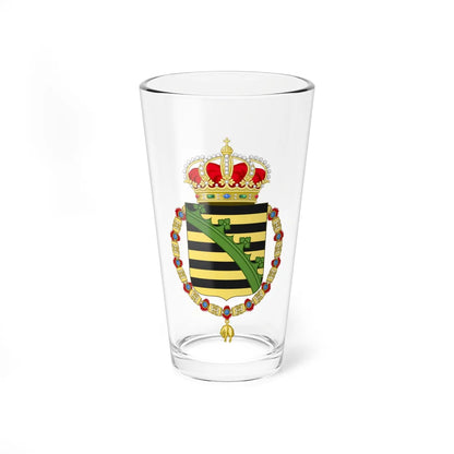 Coat of Arms of Maximilian Hereditary Prince of Saxony Order of the Golden Fleece (Germany) (Coat of Arms) Pint Glass 16oz 16oz - Go Mug Yourself