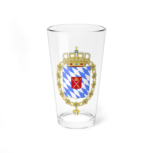 Coat of Arms of Maximilian I Joseph Elector and King of Bavaria Order of the Golden Fleece (Austria) (Coat of Arms) Pint Glass 16oz 16oz - Go Mug Yourself