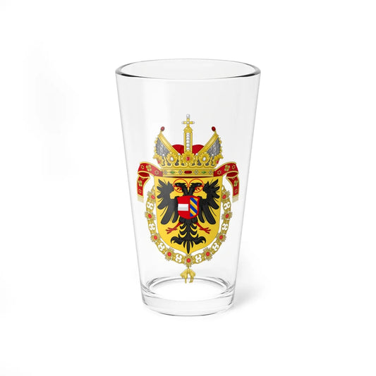 Coat of Arms of Maximilian II Holy Roman Emperor-Or shield variant (Austria) (Coat of Arms) Pint Glass 16oz 16oz - Go Mug Yourself