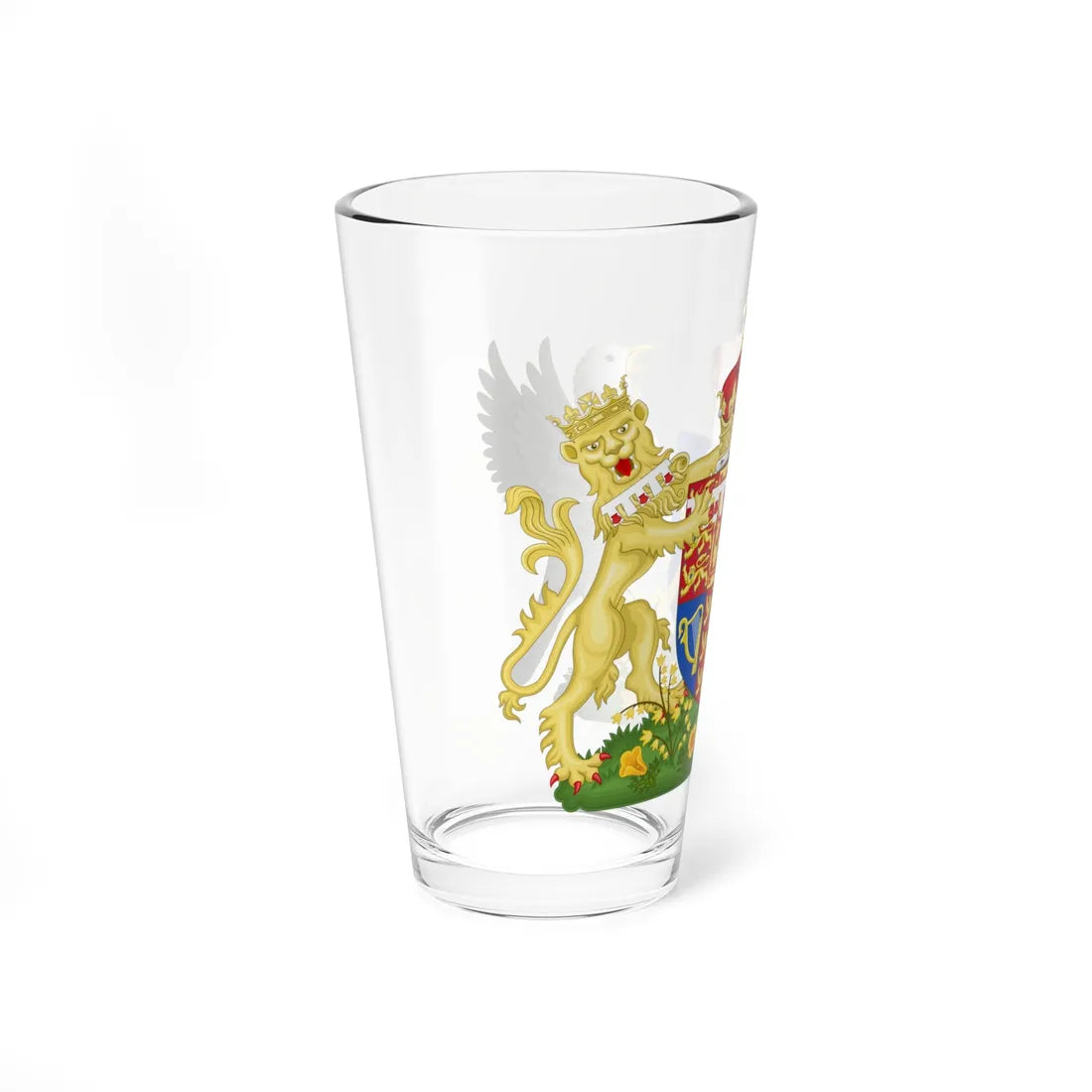 Coat of arms of Meghan Duchess of Sussex 2018-present. (United Kingdom) (Coat of Arms) Pint Glass 16oz - Go Mug Yourself