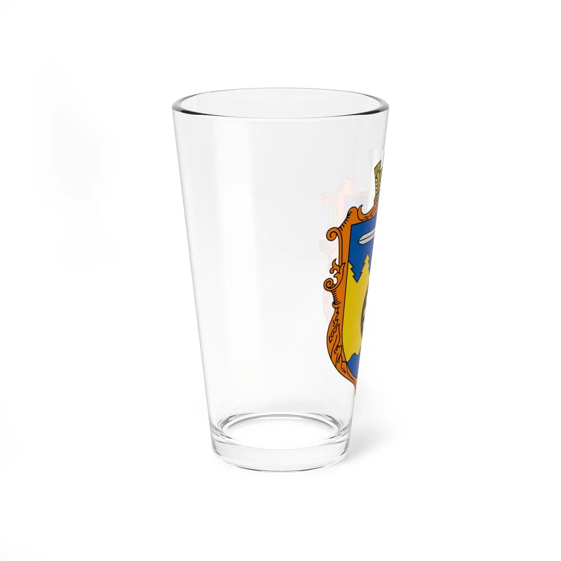 Coat of Arms of Melnychne (Ukraine) (Coat of Arms) Pint Glass 16oz - Go Mug Yourself