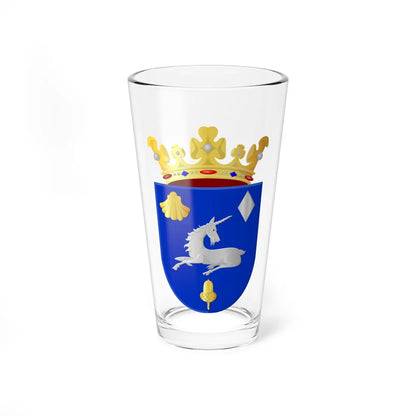 Coat of arms of Menaldumadeel (Netherlands) (Coat of Arms) Pint Glass 16oz 16oz - Go Mug Yourself