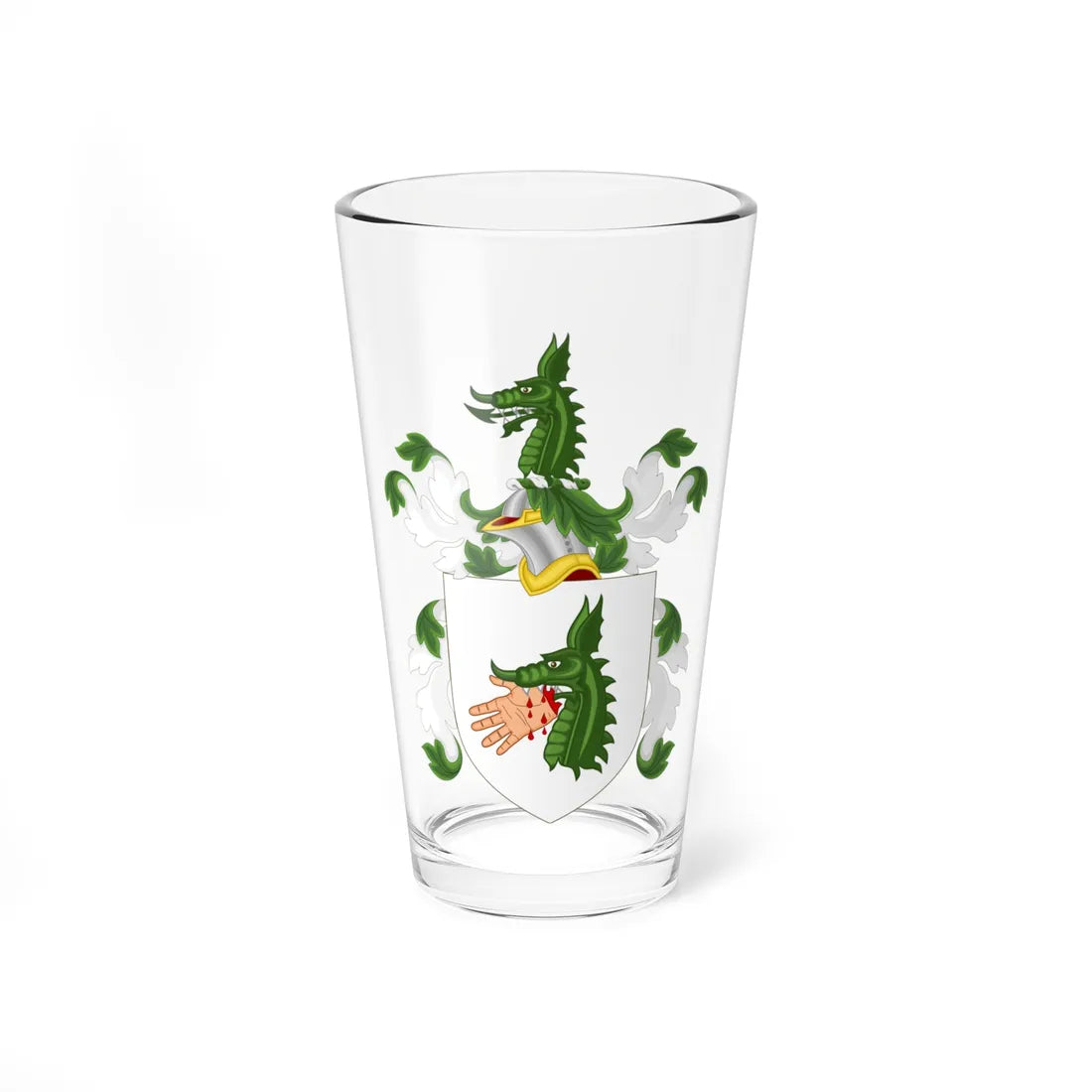 Coat of Arms of Meriwether Lewis (United States) (Coat of Arms) Pint Glass 16oz 16oz - Go Mug Yourself
