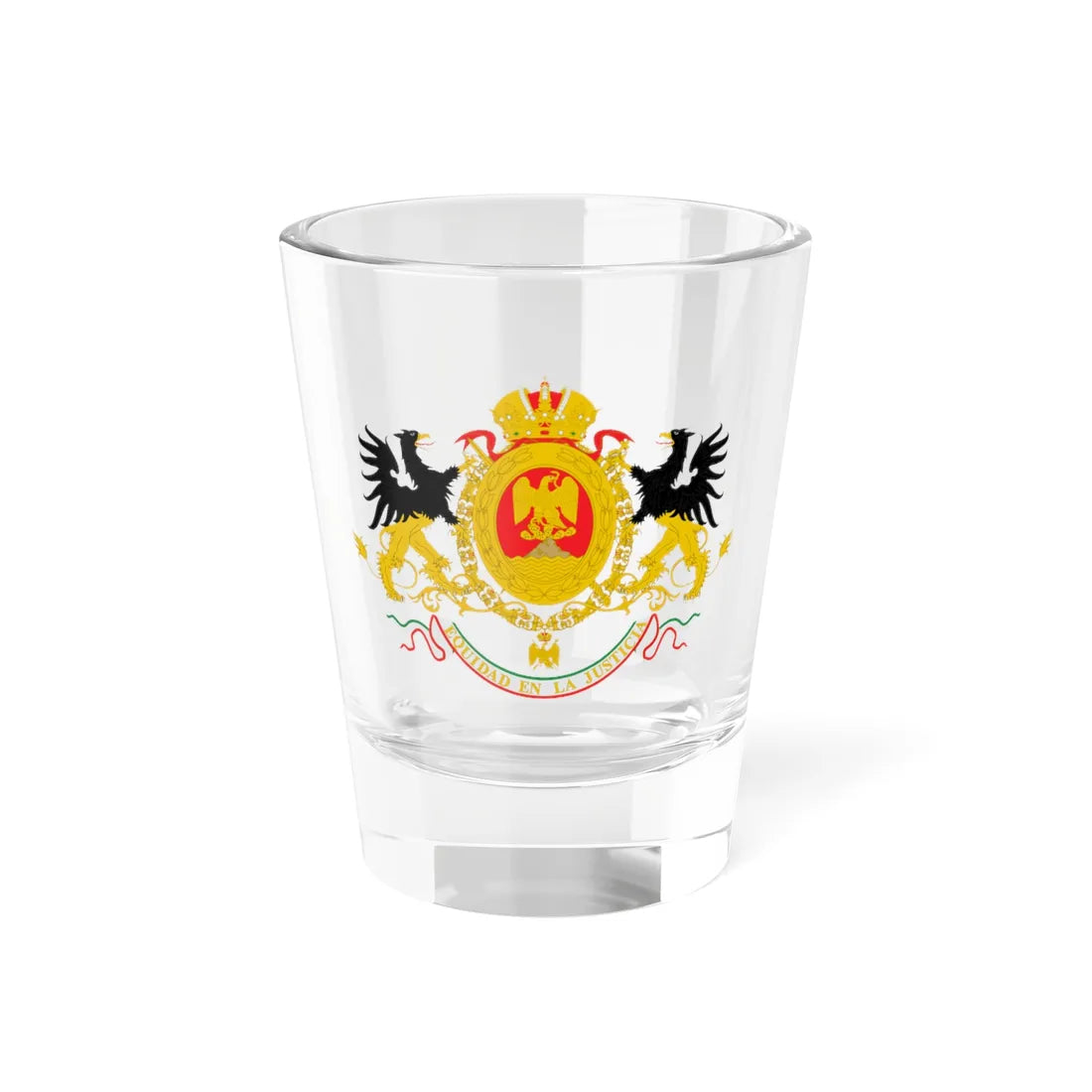 Coat of arms of Mexico 1864-1867 2 (Mexico) (Coat of Arms) Shot Glass 1.5oz 1.5oz - Go Mug Yourself