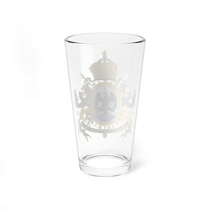 Coat of arms of Mexico 1864-1867 (Mexico) (Coat of Arms) Pint Glass 16oz - Go Mug Yourself