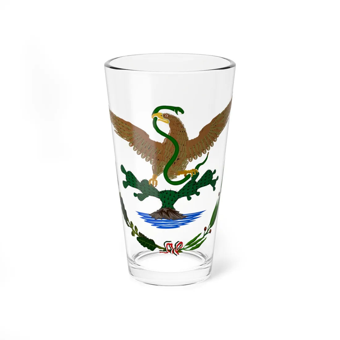 Coat of arms of Mexico 1893-1916 (Mexico) (Coat of Arms) Pint Glass 16oz 16oz - Go Mug Yourself