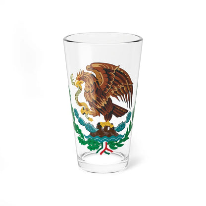 Coat of arms of Mexico 1916-1934 (Mexico) (Coat of Arms) Pint Glass 16oz 16oz - Go Mug Yourself